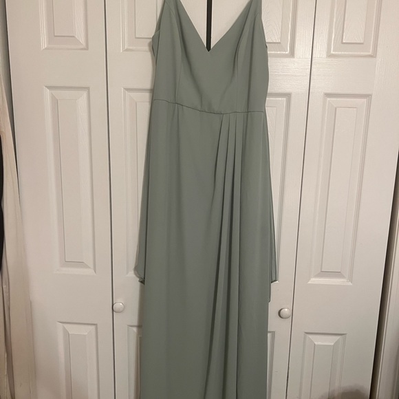 David's Bridal Dresses Davids Bridal Sage Green Dress Poshmark